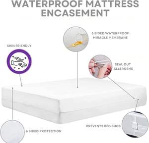 ผ้าคลุมที่นอนกันน้ำกันการแพ้สำหรับใช้ในบ้านและในโรงพยาบาล - Product Image 3