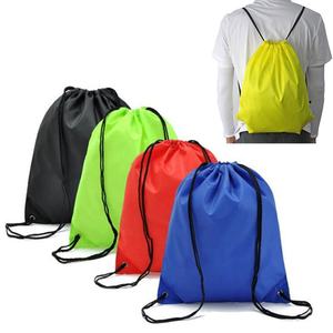 Sac à dos à cordon en polyester résistant à l'eau avec logo personnalisé pour les événements en plein air - Product Image 2