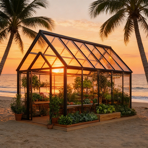 Solárium Estructurado de Primera Calidad con Vidrio Templado Transparente, Construcción Robusta y Resistente, Ideal para Paisajismo de Balcones - Product Image 5