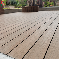 Plancher de terrasse extérieur en bois plastique composite Plancher de terrasse en bois WPC Plancher de balcon Plancher de terrasse