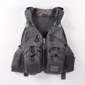 Veste de pêche en polyester respirant multi-fonctions et multi-poches pour la pêche à la mouche en bord de mer, nouvelle conception, en promotion - Product Image 1