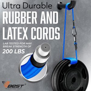 Cuerdas Elásticas V-BEST con Ganchos de Mosquetón, Juego de Lujo de 28 Piezas, Resistentes a los Rayos UV, Equipo para Exteriores - Product Image 3
