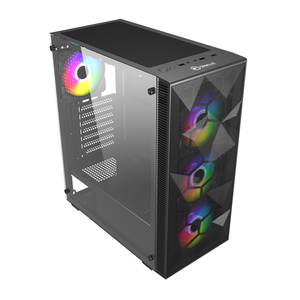 KIN POWER Gaming PC-Gehäuse Mid Tower Mesh Panel Gehärtetes Glas Benutzer definiertes Logo Gaming Computer gehäuse - Product Image 5