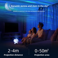 Proyector de Estrellas con Altavoz, Bola de Luz Nocturna Musical RGB, Recargable por USB, para Decoración de Dormitorios y Habitaciones Infantiles