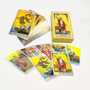 Cartas de Tarot Personalizadas en Español, Cartas de Tarot de Papel Láser de Alta Calidad con Guía, Cartas de Tarot para Adivinación Casual - Product Image 1
