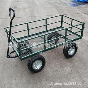 Qingdao Litet Metal Products Co., Ltd. Garden <b>Cart</b> Four Wheel Steel Mesh Durable <b>Tools</b> Transport - Product Image 4