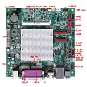 J1900EM J1800EM <span class=keywords><strong>Intel</strong></span> J1900 carte mère Mini-ITX sans ventilateur <span class=keywords><strong>Intel</strong></span> MINI PCIe LAN, 6 COM LVDS sans ventilateur ATX 12VDC - Product Image 3