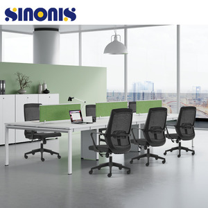 Sinonis Durable Ergonomic Adjustable Height Executive Swivel Mesh Plastic Frame Office <b>Chair</b> for Home Office - Product Image 1