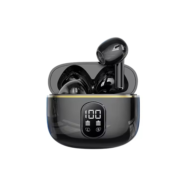 Earbuds Stereo HiFi Sound Earbuds Long Battery Life Headphone Wireless LED Indicator Digital Display Music TWS Earphones