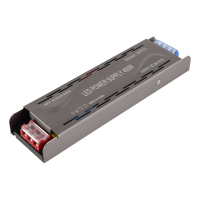 Alimentation semi-encapsulée en aluminium 400W 24V pour éclairage linéaire LED, semi-IP44, sortie unique, AC180-250V
