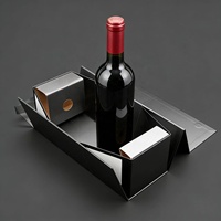 Boîte rigide magnétique de luxe rouge et blanche avec doublure en mousse, logo personnalisé, gaufrage, débossage, paillettes, pelliculage mat, pour articles de boisson