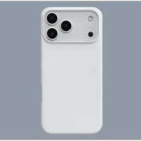 Coque de téléphone Poyou Full Matte PC pour iPhone, fine, anti-traces de doigts, design givré transparent, antichoc