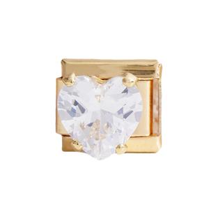 Crystal Bracelet Stainless Steel Modular Bezel Setting Heart Shape DIY Jewelry Accessories Unisex Everyday Wear - Product Image 5