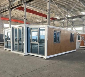 プレハブコンテナハウス2 3 4ベッドルーム高級40フィート20フィート移動可能折りたたみ式拡張可能