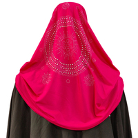 Foulard Hijab Perlé Doux Personnalisé Islam Musulman Couleur Unie pour Enfant Fille Femme Turban Voile de Prière Bandana Jersey Khimar