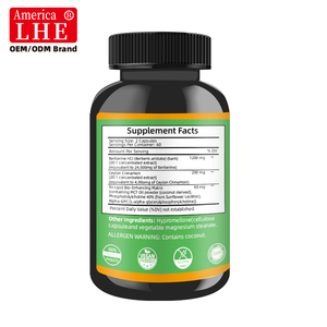 ผู้ผลิตอาหารเสริมเบอร์เบอรีนและอบเชยซีลอน สนับสนุนสารต้านอนุมูลอิสระ 120 แคปซูลเบอร์เบอรีนและอบเชยซีลอน - Product Image 5