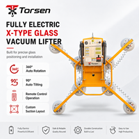 Elevador de Vidrio por Vacío de Alta Resistencia de 1200 kg, 12 Ventosas, Rotación Automática, Inclinación, Control Remoto para Paneles Grandes