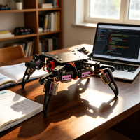 Kit de Robot Araña STEM Zetok, Versátil y Educativo, Set de Programación DIY, Ideal para Makers y Proyectos Escolares