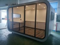 Maison conteneur moderne de luxe pour l'extérieur, hôtel mobile, pod de camping portable, cabane préfabriquée