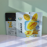 Sacs auto-scellants personnalisés de qualité alimentaire pour l'emballage des mangues séchées, sacs étanches à l'humidité pour les fruits secs et les fruits confits