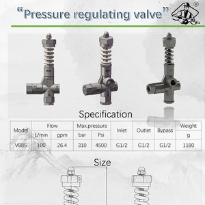 Mới Chất lượng cao cấp công nghiệp 100lpm 310bar vb85 mô hình Bypass điều chỉnh áp suất unloader van điều khiển áp suất - Product Image 2