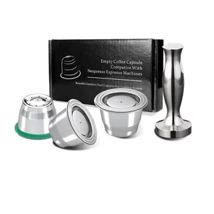 1 cialde Set più venduto vuoto salva capsule espresso Cafe ricaricabili in acciaio inossidabile cialde accessori per caffè strumento - Product Image 1