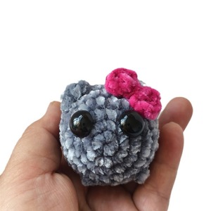 Buồn <span class=keywords><strong>hamster</strong></span> sang trọng với âm nhạc Đồ chơi sang trọng Mặt dây chuyền Keychain Kawaii Crochet sang trọng móc búp bê quà tặng cho trang trí - Product Image 6