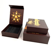 Boîte d'emballage pour bracelet en perles de papier rigide écologique et recyclable, boîte en carton personnalisée de qualité supérieure avec fermeture magnétique, dorure à chaud de luxe