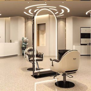 Hair salon <b>mirror</b> hair cutting <b>mirror</b> with light single and double-sided floor standing full <b>body</b> <b>mirror</b> hair salon exclusive - Product Image 6