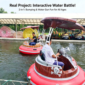 <span class=keywords><strong>Bateau</strong></span> tamponneur aquatique avec pistolet à eau, voiture tamponneuse aquatique gonflable électrique pour enfants et adultes, manège aquatique commercial pour <span class=keywords><strong>piscine</strong></span> - Product Image 2