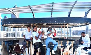 Promotion couleurs personnalisables projet de bière vélo électrique Mobile Bar Food Truck chariot à vendre fête pédale <span class=keywords><strong>Pub</strong></span> - Product Image 3