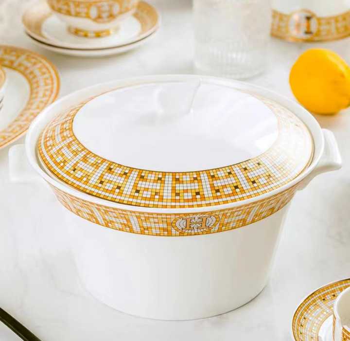 Dinnerware Set Tableware Sustainable Ceramic European-style Bone China Phnom Penh Collection Dinner Suit