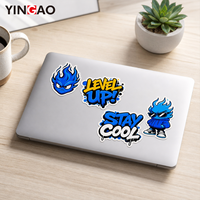 Autocollant PVC Yingao personnalisé, imperméable, résistant aux UV, avec n'importe quel logo, qualité professionnelle, vinyle découpé pour la décoration d'ordinateurs portables et de bouteilles