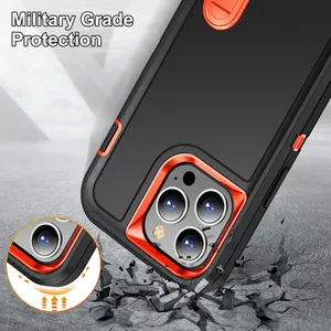 เคสเกราะกันกระแทกสำหรับ <span class=keywords><strong>iPhone</strong></span> 15 14 PRO MAX 14 PLUS 13 Mini 12 11 Pro XR <span class=keywords><strong>XS</strong></span> 8 7 plus SE <span class=keywords><strong>2022</strong></span>เคสมีขาตั้งเคสทนทาน - Product Image 5