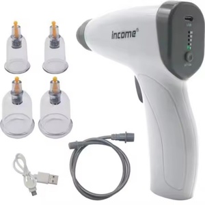 Pistola de Masaje Eléctrica Inteligente Multifuncional con Vacío y Calor para Relajación Corporal, Set de Masaje con Succión y Raspado - Product Image 1