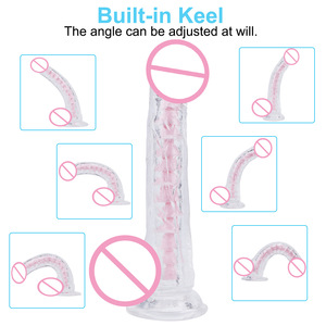 Weiches wieder verwendbares Silikon Magic Sleeve Long Crystal Penis Extension Kondom für Männer - Product Image 5