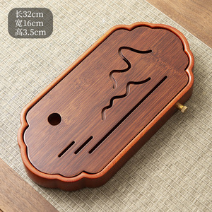 Wholesale solid rosewood water-<b>storage</b> tea tray, dry brewing <b>table</b>, household <b>small</b> tea tray, retro mini drainage tea brewing - Product Image 3
