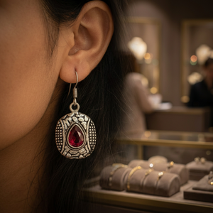 Boucles d'oreilles bohèmes en argent de qualité supérieure avec zircon allemand, faites à la main, bijoux quotidiens, cadeau de fiançailles pour femme, vente en gros - Product Image 2