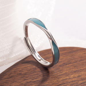 New Minimalist Geometric <strong>Bow</strong> Adjustable Couple <strong>Ring</strong> Suitable for Weddings, Gift Giving, Gatherings, and Daily Wear - Product Image 4