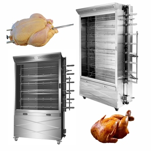 Macchina per Grigliare <span class=keywords><strong>Pollo</strong></span> Commerciale con 6/8 Spiedi, Grande Capacità, Forno Rotisserie a Gas per BBQ - Product Image 1
