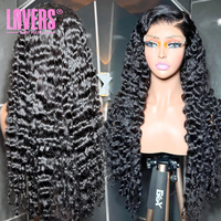 Wig Rambut Asli 13x6 Loose Deep Wave 250 Density Hd Lace Frontal Wig Wet and Wavy Curly Human Hair 13x4 HD Lace Front Wigs untuk Wanita