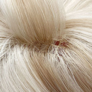 YUNSEN <span class=keywords><strong>Queue</strong></span> de <span class=keywords><strong>cheval</strong></span> synthétique pré-collée à enrouler, texture crépue droite, extension de cheveux bouclés, accessoires doux en fibre inflammable - Product Image 6