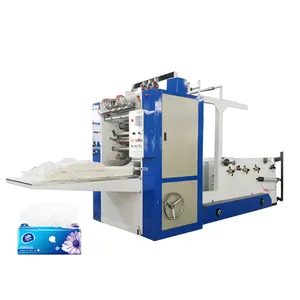 Seis linhas Full Automatic Folding Facial Tissue Paper Making Machine Linha produção