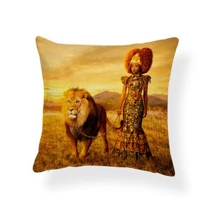 Coussin ethnique africain pour femmes, oreiller moderne et efficace pour canapé bureau, grande taille, - Product Image 6