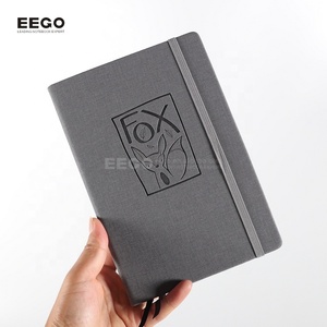 สมุดบันทึกปกหนัง PU พิมพ์ลายส่วนตัวแบบกำหนดเอง A5 พร้อมยางยืดรัด - Product Image 3