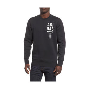   Sudadera Deportiva Adidas para Hombre, Modelo International Fleece Crewneck en Negro, Tallas L y XL, Etiqueta Personalizada con Impresión Serigrafiada - Product Image 1