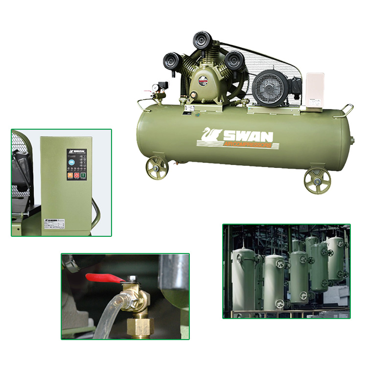 SWP-307 5.5W8barベルト駆動エアコンプレッサーポータブルエア