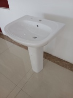 WC avec piédestal et lavabo intégré, prix compétitif, pour grossistes en sanitaires, suite de sanitaires