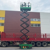 CE 12 Meter Elektrische Hebebühne 4,5 kW Hubarbeitsbühne Automatische Hydraulische Selbstfahrende Scherenhebebühne für den Innenbereich