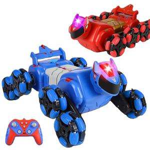 Nuevo Robot Perro RC Inalámbrico de 2.4GHz, Coche de Carreras con Brazo Oscilante de 8 Ruedas, Sensor de Gestos, Juguete Transformable Todoterreno con Música - Product Image 1